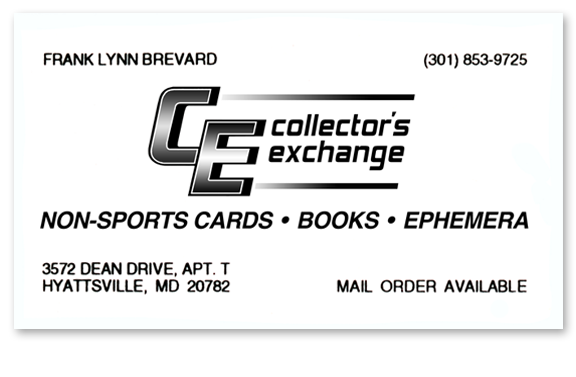Collector's Exchange Business Card
