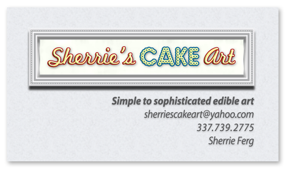 Sherrie's Cake Art Business Card