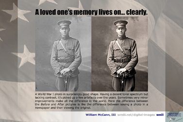 A loved one's memory lives on... clearly.