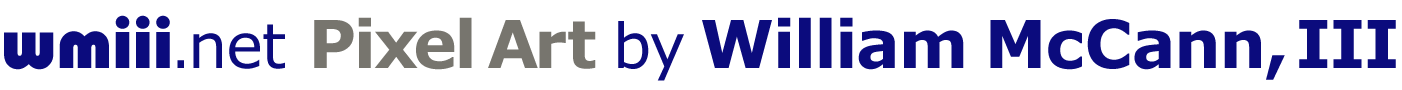 wmiii.net Pixel Art by William McCann, III Pixel Art footer